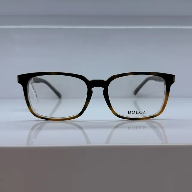 Bolon Square Acetate Eyeglasses, Black And Tortoise, Unisex Eyeglasses by Bolon