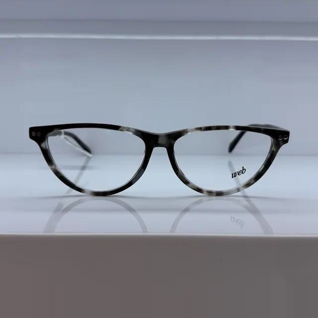 Web Eyewear Cat-eye Acetate Eyeglasses, Grey Tortoise, Women Eyeglasses by Web Eyewear