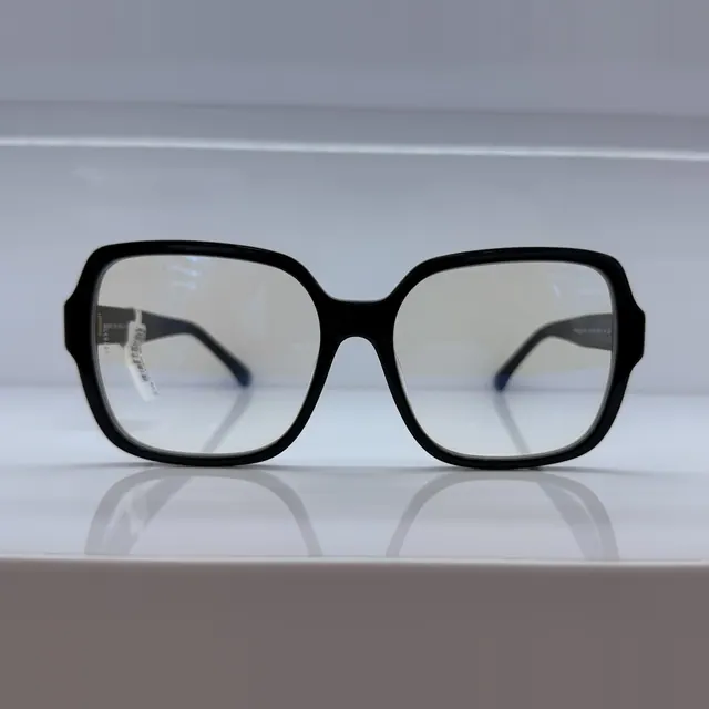 Designer Collection Oversized Square Acetate Eyeglasses, Black, Women Eyeglasses by Designer Collection