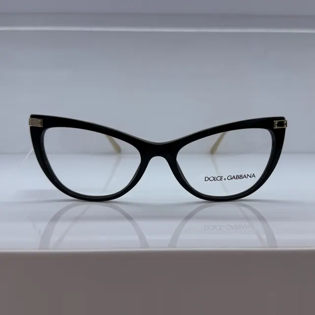 Dolce & Gabbana Cat-eye Acetate Eyeglasses, Black, Women Eyeglasses by Dolce & Gabbana