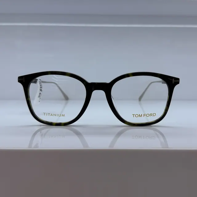 Tom Ford Square Acetate Eyeglasses, Tortoise, Unisex Eyeglasses by Tom Ford