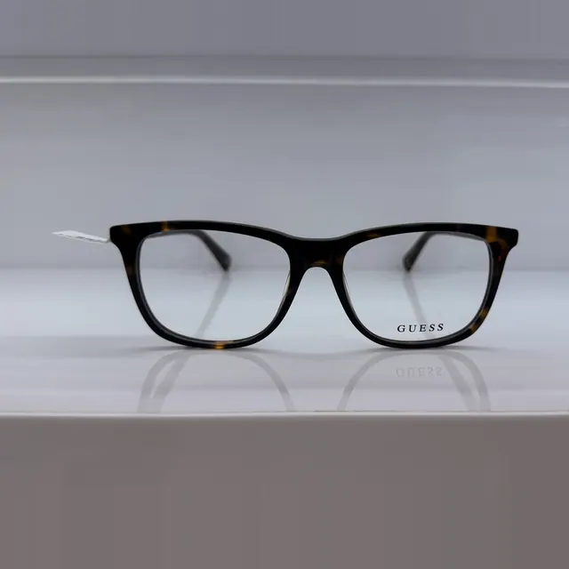 Guess Square Acetate Eyeglasses, Tortoise, Women Eyeglasses by Guess