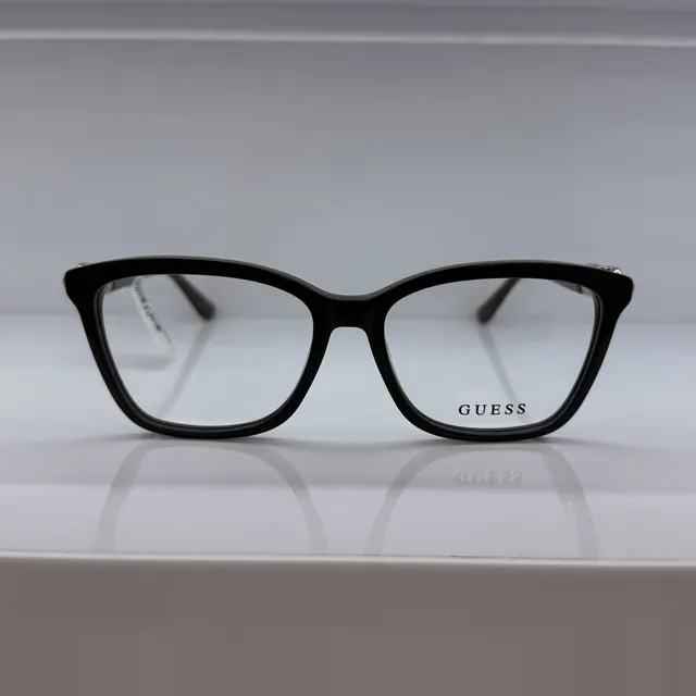 Guess Square Acetate Eyeglasses, Black, Women Eyeglasses by Guess