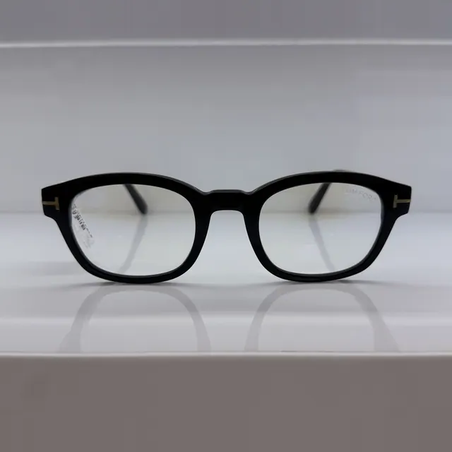 Tom Ford Round-square Acetate Eyeglasses, Black, Men Eyeglasses by Tom Ford