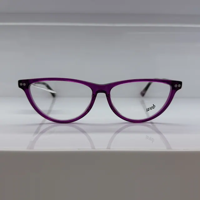 Web Eyewear Cat-eye Acetate Eyeglasses, Purple, Women Eyeglasses by Web Eyewear