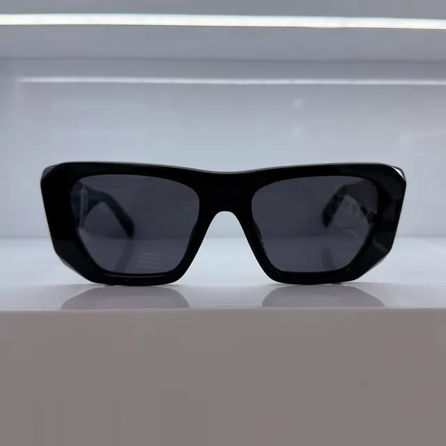 Designer Collection Square Acetate Sunglasses, Black, Unisex Sunglasses by Designer Collection