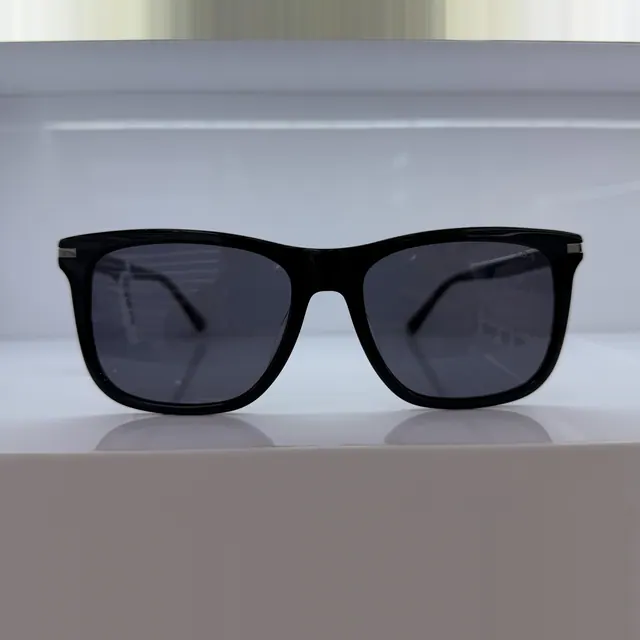 Designer Collection Square Acetate Sunglasses, Black 2, Unisex Sunglasses by Designer Collection