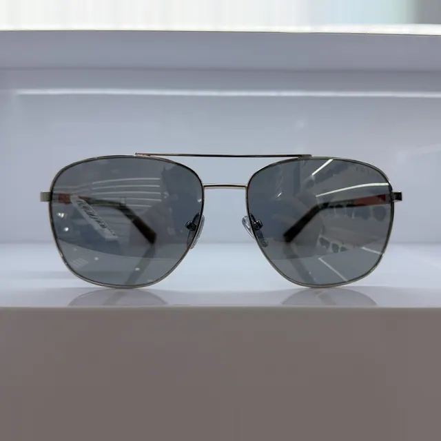 Prada Navigator Metal Sunglasses, Gunmetal, Men Sunglasses by Prada