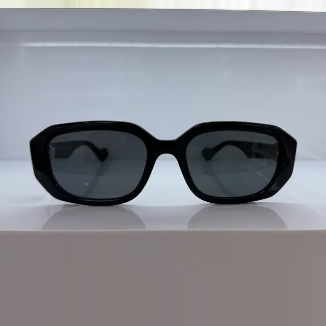 Gucci Rectangular Acetate Sunglasses, Black, Women Sunglasses by Gucci