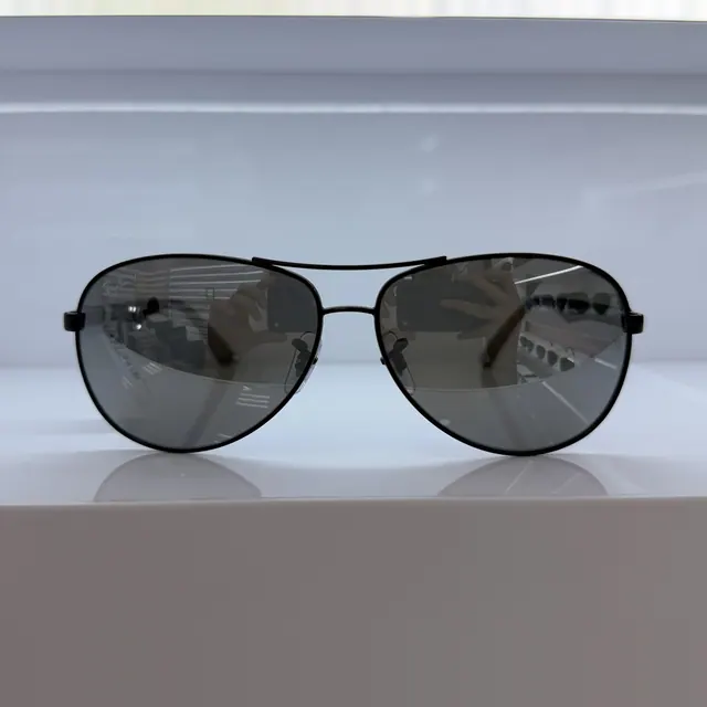 Designer Collection Aviator Metal Sunglasses, Black, Men Sunglasses by Designer Collection