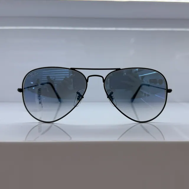 Ray-Ban Aviator Metal Sunglasses, Black, Unisex Sunglasses by Ray-Ban