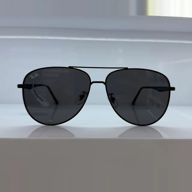 Ray-Ban Navigator Metal Sunglasses, Black, Unisex Sunglasses by Ray-Ban
