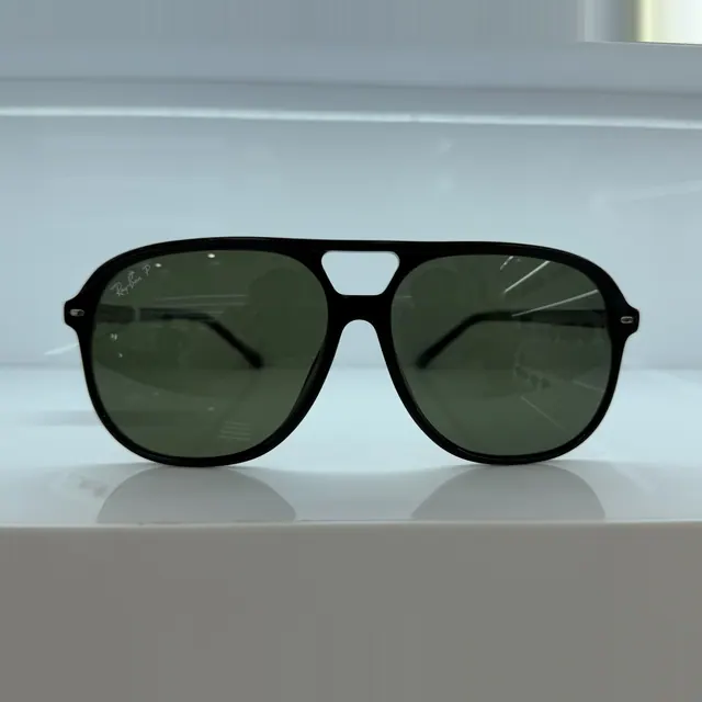 Ray-Ban Double-bridge Acetate Sunglasses, Black, Unisex Sunglasses by Ray-Ban