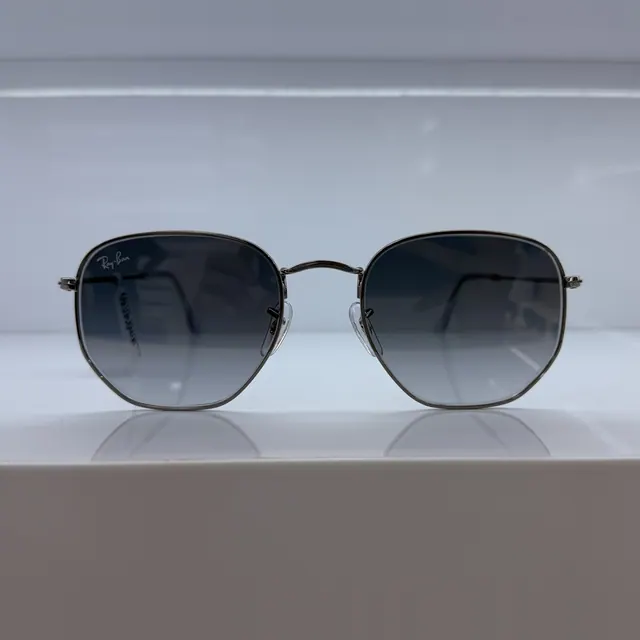 Ray-Ban Hexagonal Metal Sunglasses, Gunmetal, Unisex Sunglasses by Ray-Ban