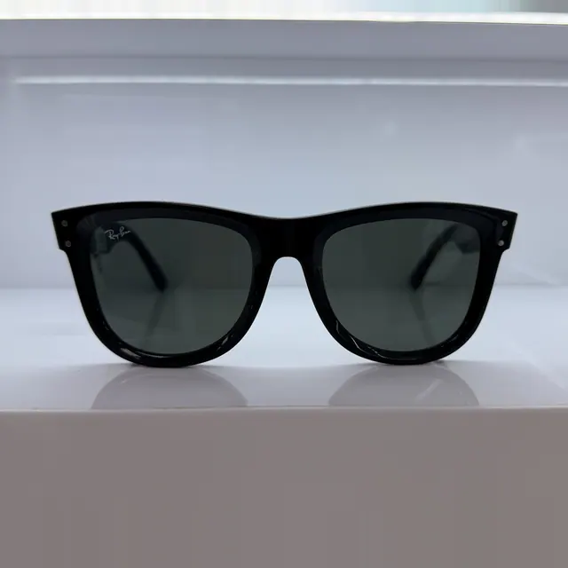 Ray-Ban Square Acetate Sunglasses, Black 9, Unisex Sunglasses by Ray-Ban