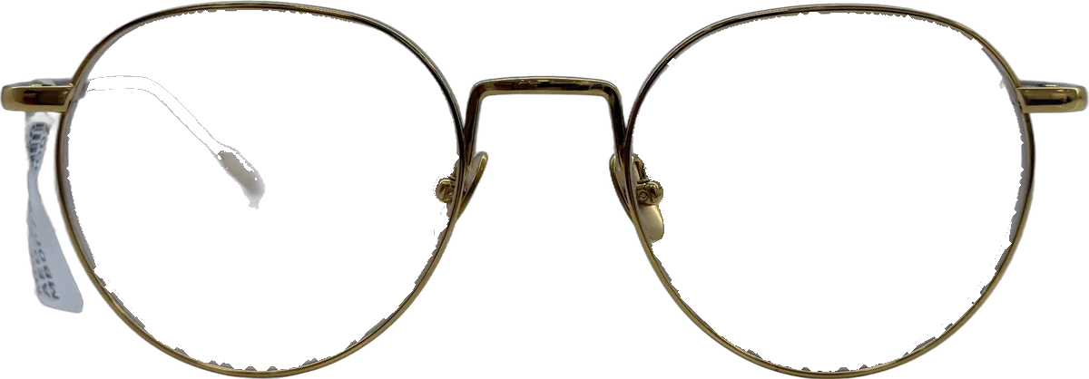 Montblanc Round Metal Eyeglasses, Gold frame