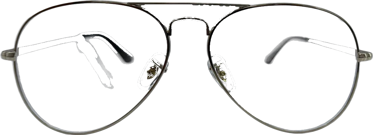 Ray-Ban Aviator Metal Eyeglasses, Silver frame