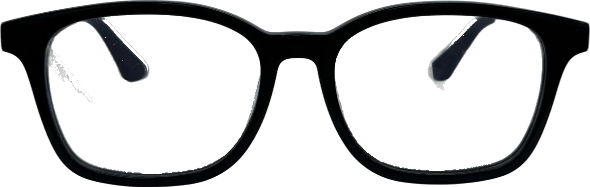 Tommy Hilfiger Square Acetate Eyeglasses, Black frame