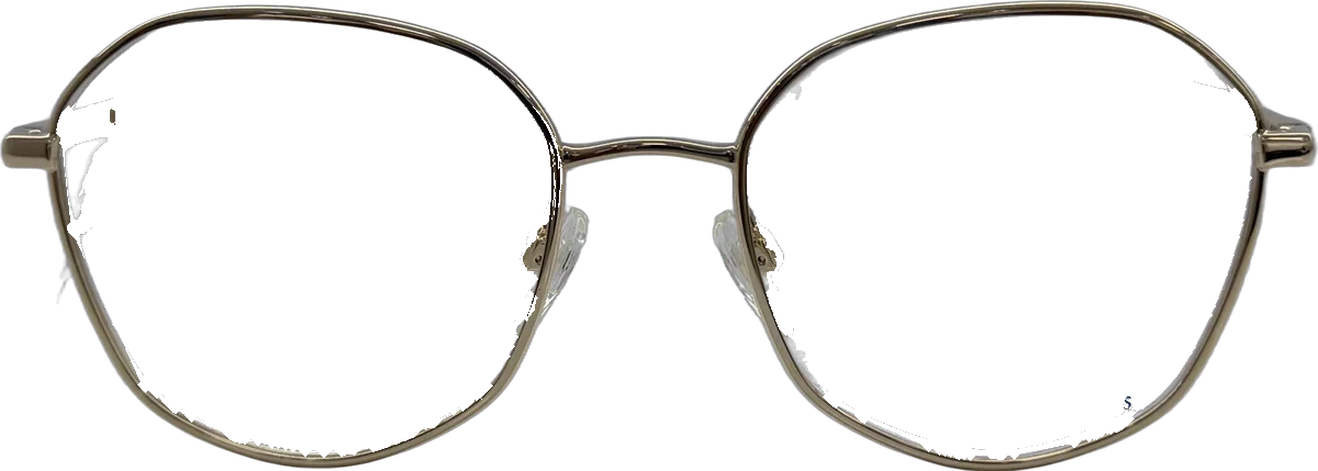 Tommy Hilfiger Geometric Metal Eyeglasses, Gold frame