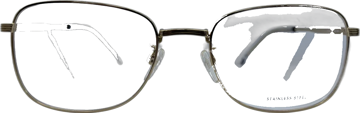 Tommy Hilfiger Square Metal Eyeglasses, Gold frame