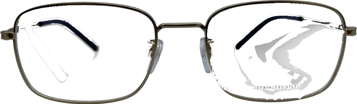 Tommy Hilfiger Rectangular Metal Eyeglasses, Gold frame