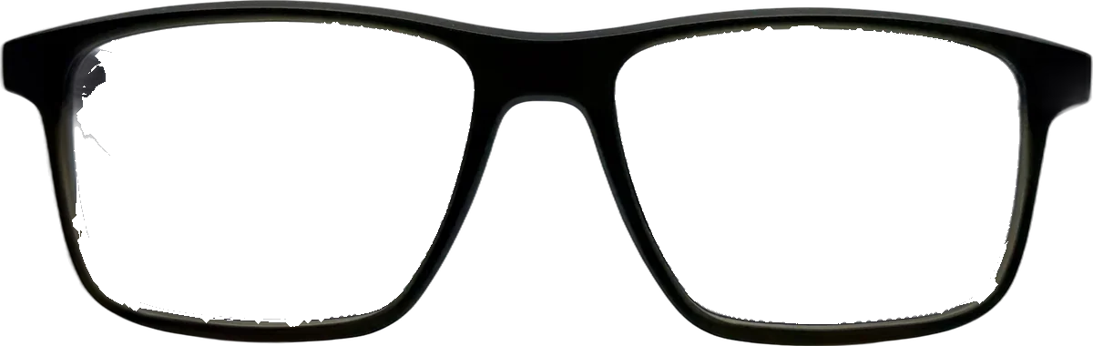 Nike Rectangular Acetate Eyeglasses, Black frame