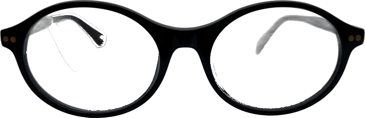 Web Eyewear Oval Acetate Eyeglasses, Black frame