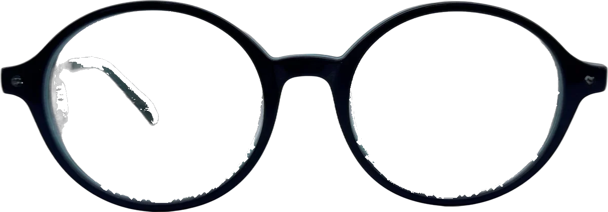 Emilio Pucci Round Acetate Eyeglasses, Navy frame