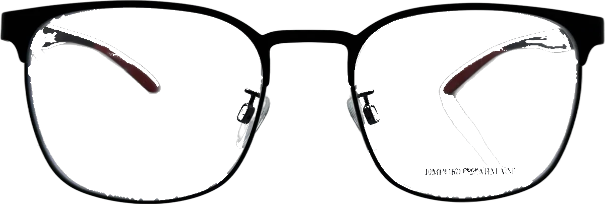Emporio Armani Square Metal Eyeglasses, Black 2 frame