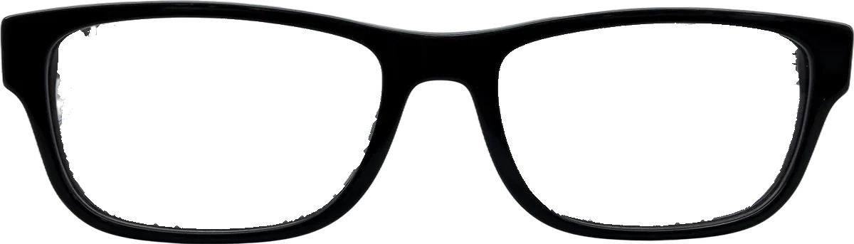 Emporio Armani Rectangular Acetate Eyeglasses, Black frame