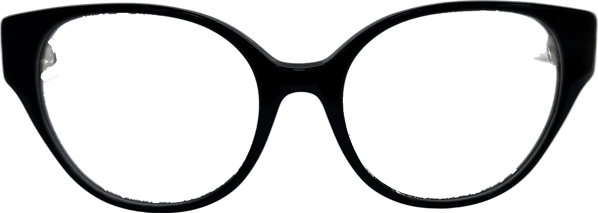 Emporio Armani Butterfly Acetate Eyeglasses, Black frame
