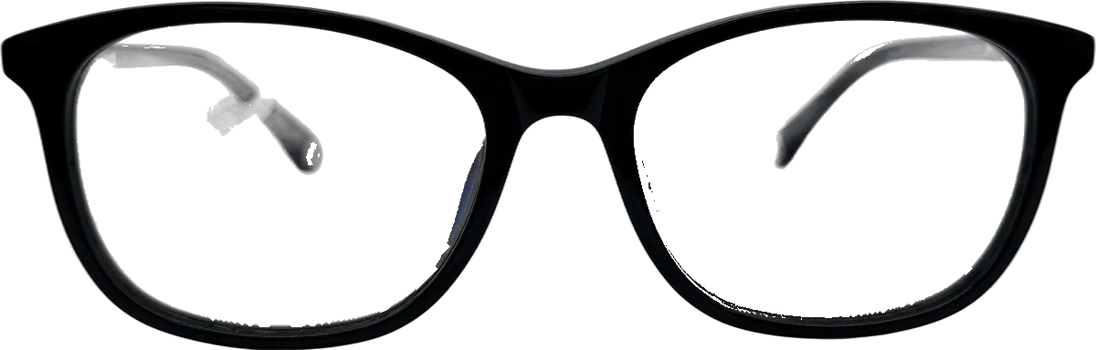 Chanel Rectangular Acetate Eyeglasses, Black frame