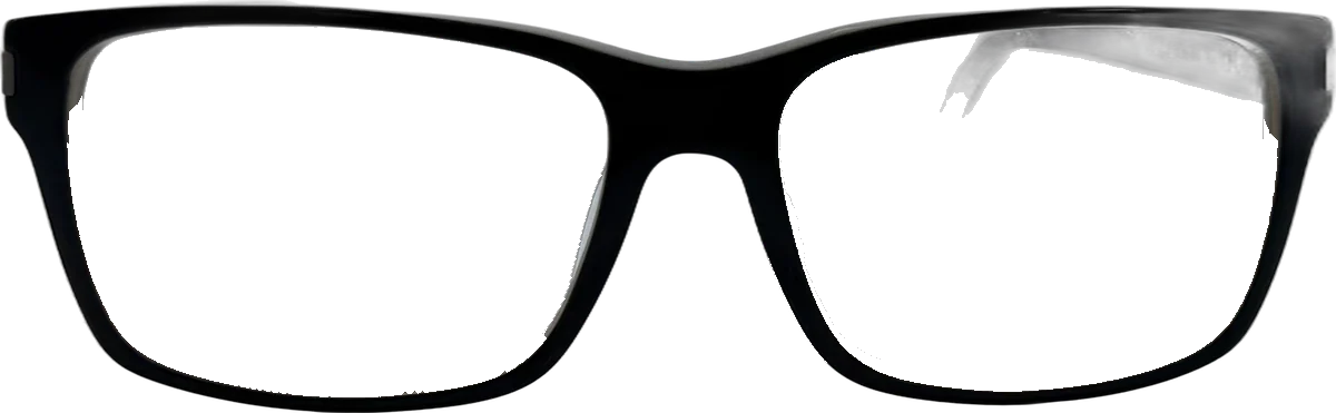 Porsche Design Rectangular Acetate Eyeglasses, Black frame