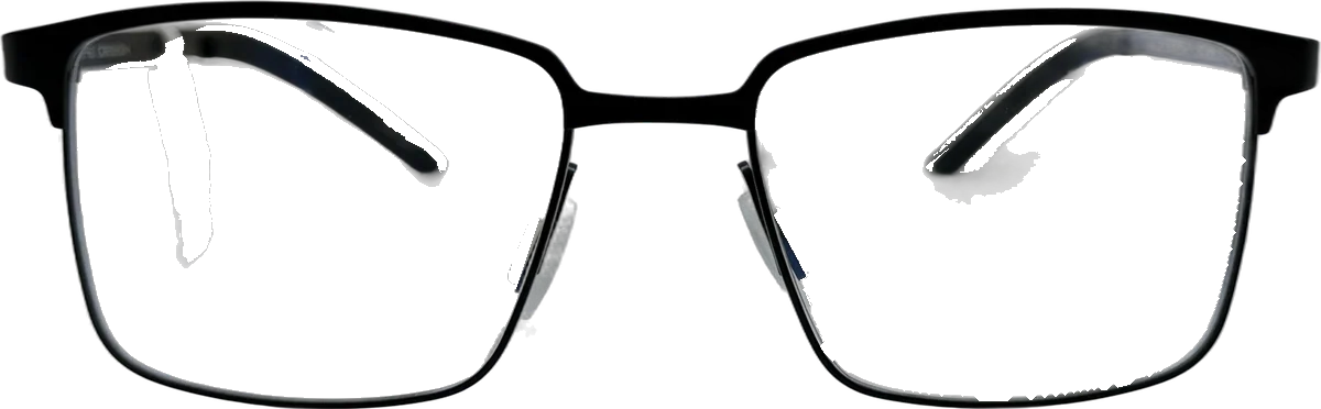 Porsche Design Square Titanium Eyeglasses, Black 2 frame