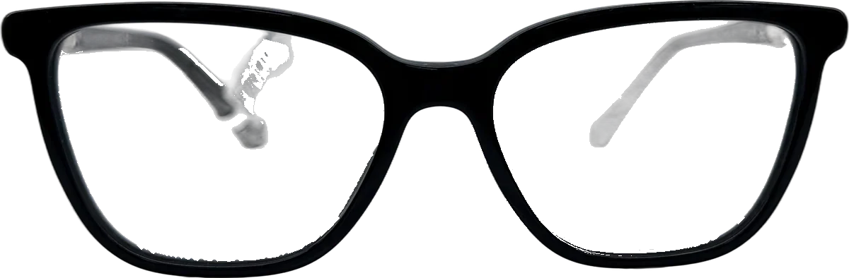 Bvlgari Square Acetate Eyeglasses, Black frame