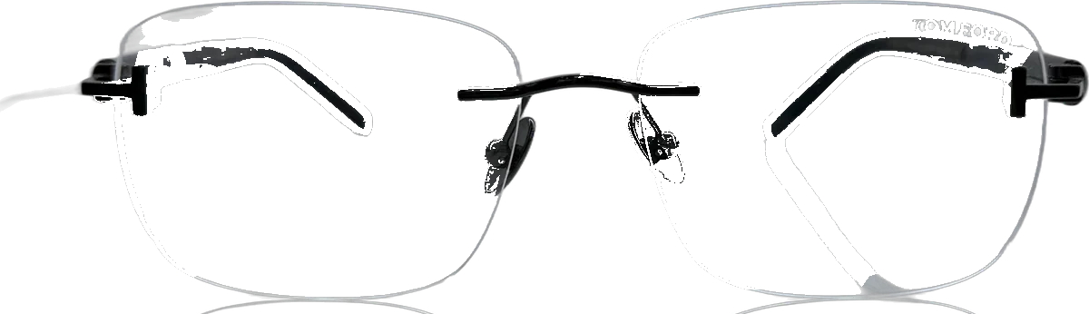 Tom Ford Rimless Eyeglasses, Black frame