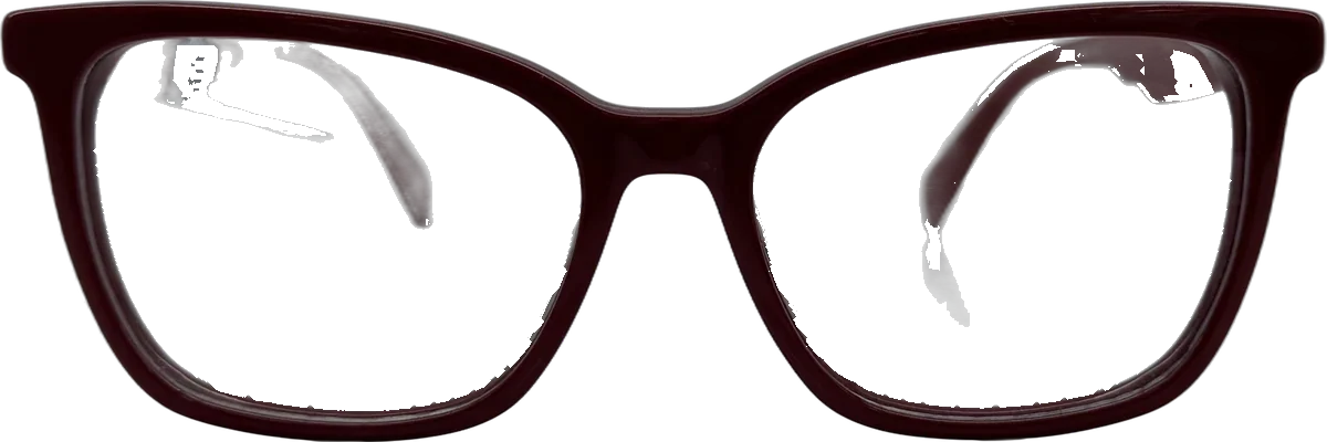 Just Cavalli Square Acetate Eyeglasses, Burgundy frame