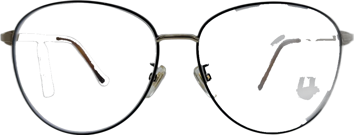 Dolce & Gabbana Round Metal Eyeglasses, Black And Gold frame