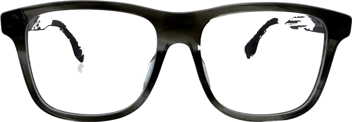 BOSS Square Acetate Eyeglasses, Grey Horn frame