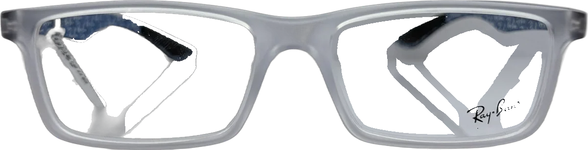 Ray-Ban Rectangular Acetate Eyeglasses, Matte Crystal frame