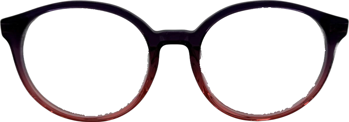 Just Cavalli Round Acetate Eyeglasses, Purple To Pink Gradient frame