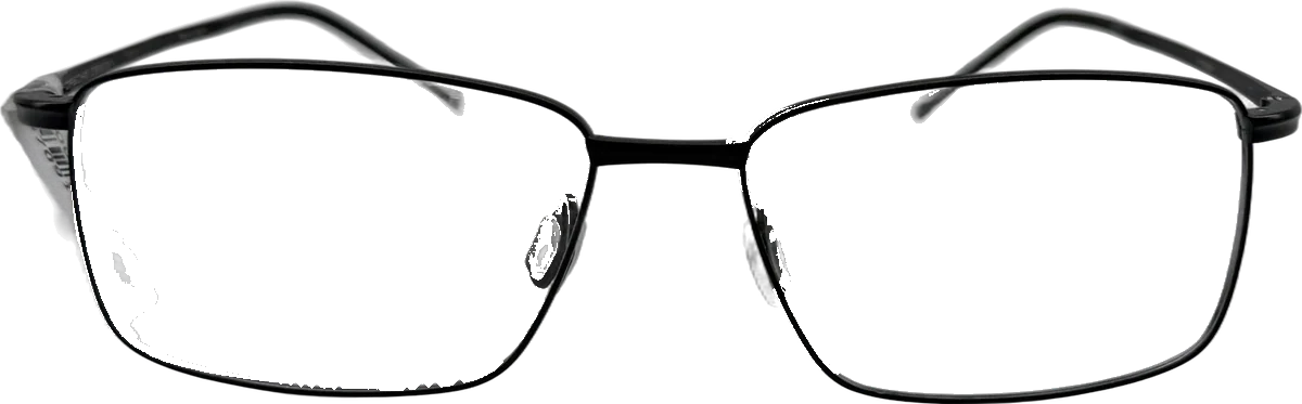 Porsche Design Rectangular Titanium Eyeglasses, Black frame