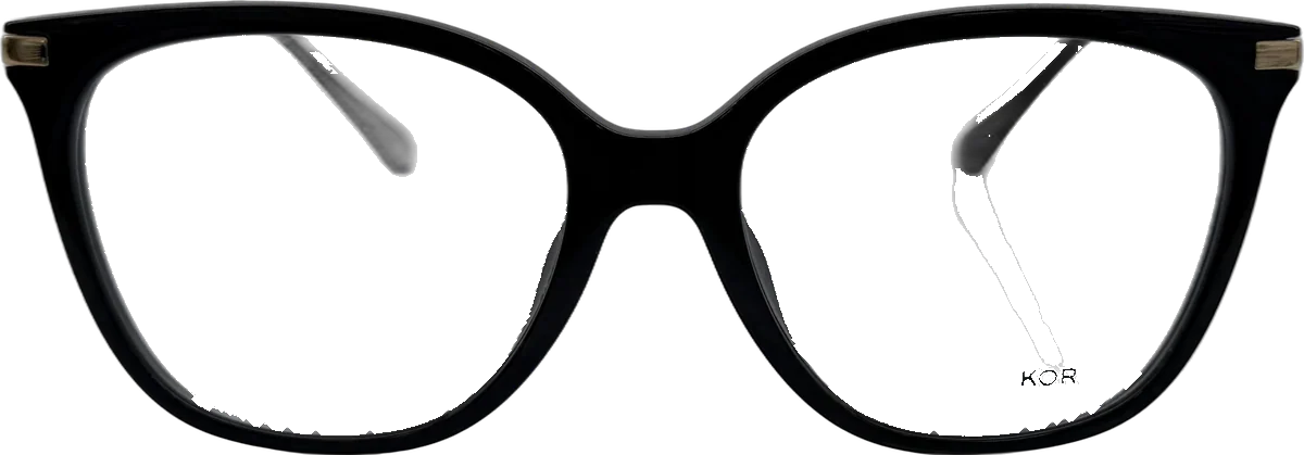 Michael Kors Butterfly Acetate Eyeglasses, Black frame