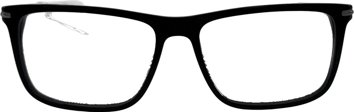 Carrera Rectangular Acetate Eyeglasses, Black frame
