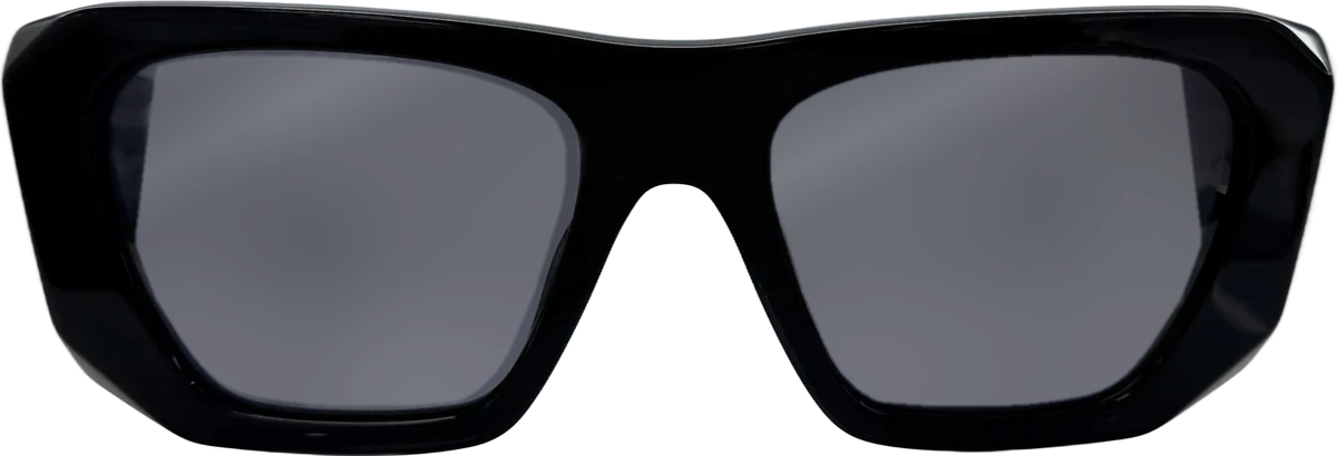 Designer Collection Square Acetate Sunglasses, Black frame