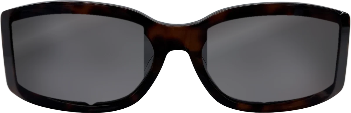 Designer Collection Rectangular Acetate Sunglasses, Tortoise frame