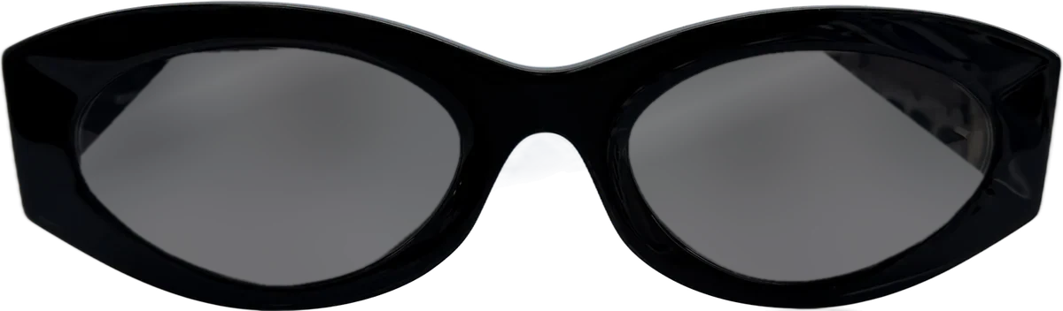 Designer Collection Cat-eye Acetate Sunglasses, Black 2 frame