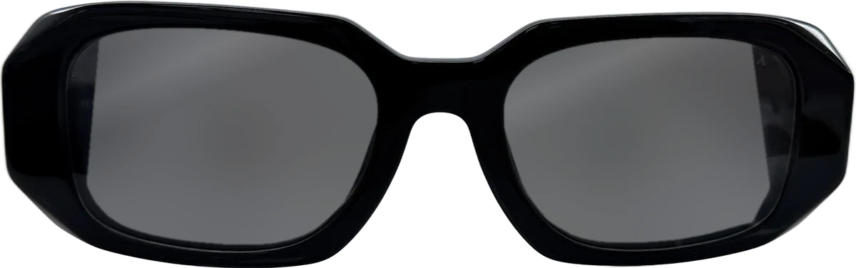 Prada Geometric Acetate Sunglasses, Black frame