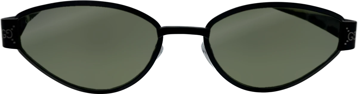 Gucci Cat-eye Metal Sunglasses, Black frame