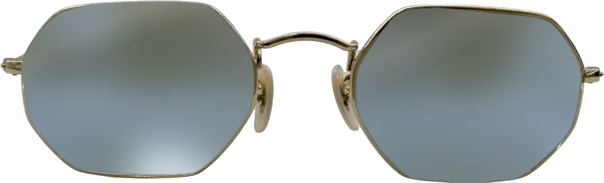 Ray-Ban Octagonal Metal Sunglasses, Gold frame